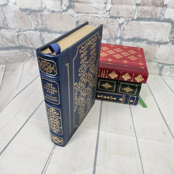 The Sound and the Fury Vintage 1979 Franklin Library Novel 1/4 Leatherbound - Picture 1 of 12